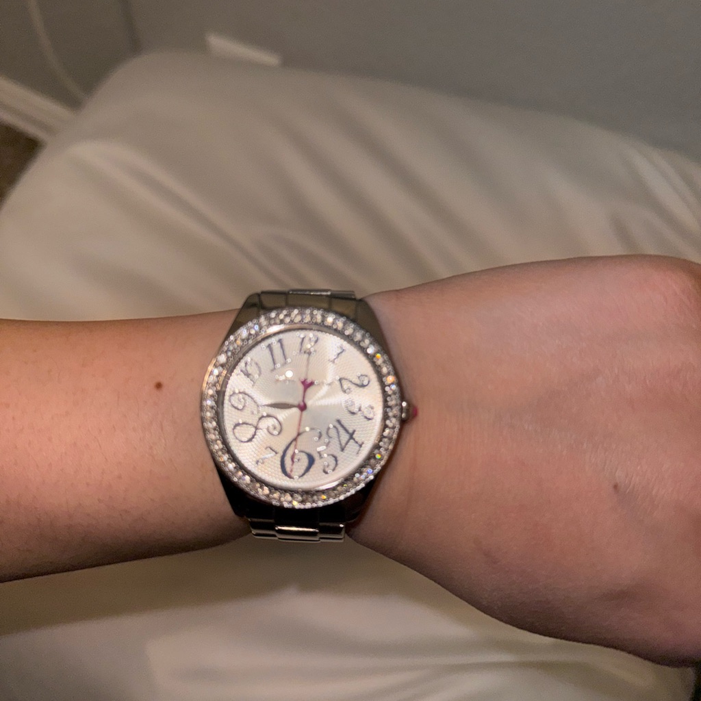 Betsy Johnson Silver Watch 25$